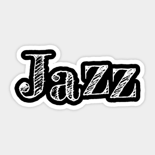 jazz sketch logo Sticker